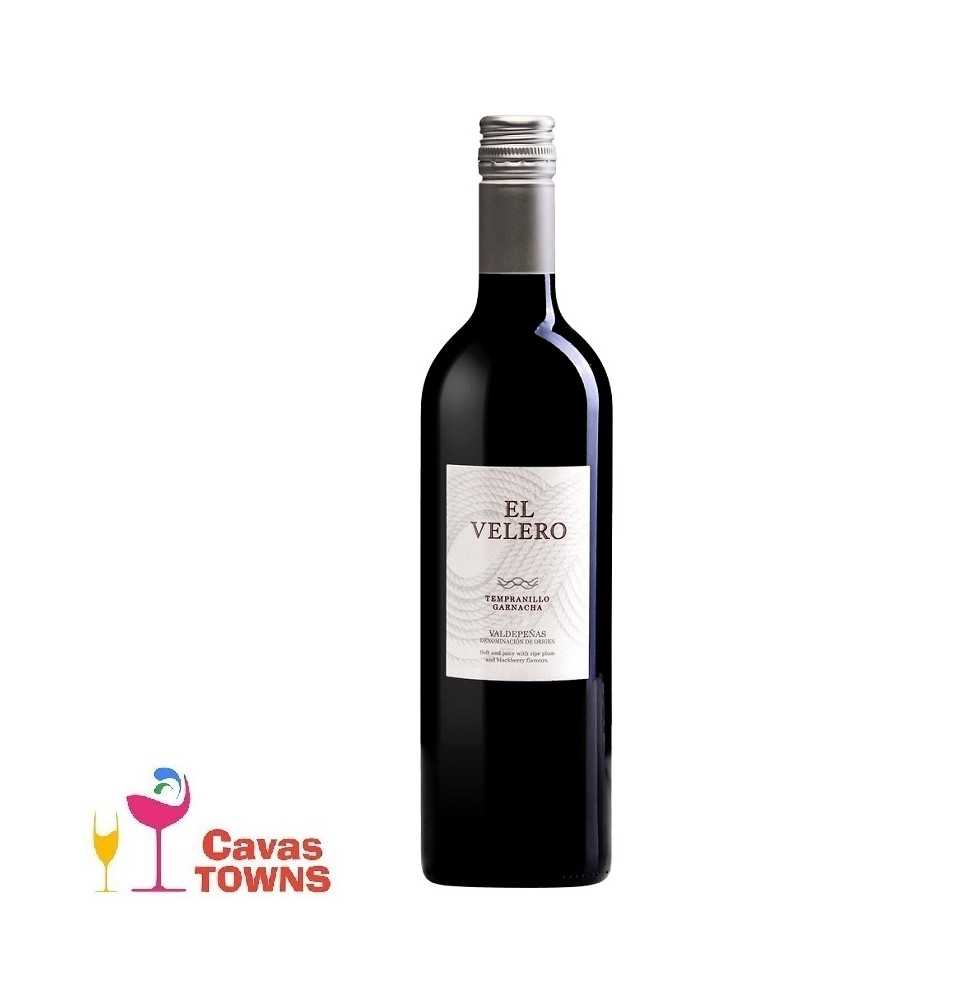 Vino Tinto El Velero Tempranillo Garnacha 750 Ml - Cavas Towns Vino Tinto El Velero Tempranillo Garnacha 750 Ml - Cavas Towns